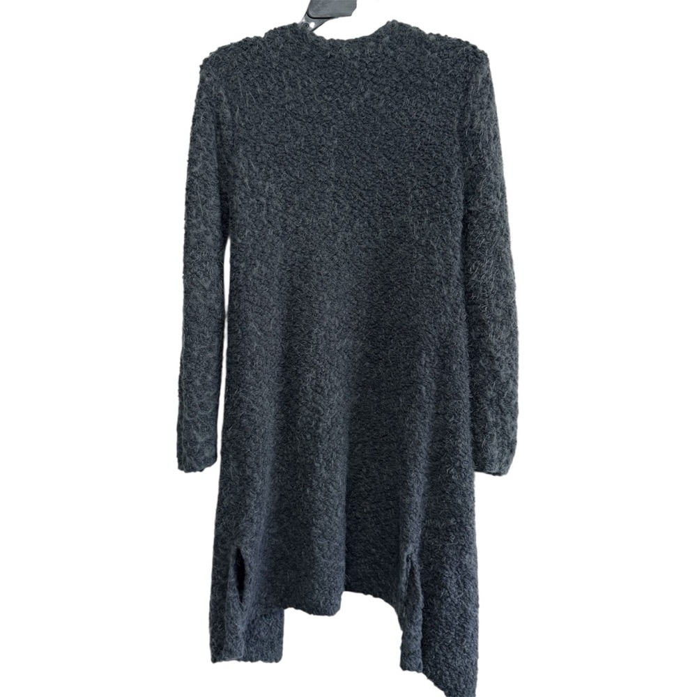 POL Anthropologie Gray Eyelash Knit Long Duster Cardigan Size M - Picture 3 of 7